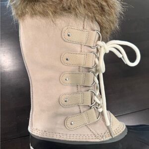 Sorel Fur-Lined Lace-Up Boots